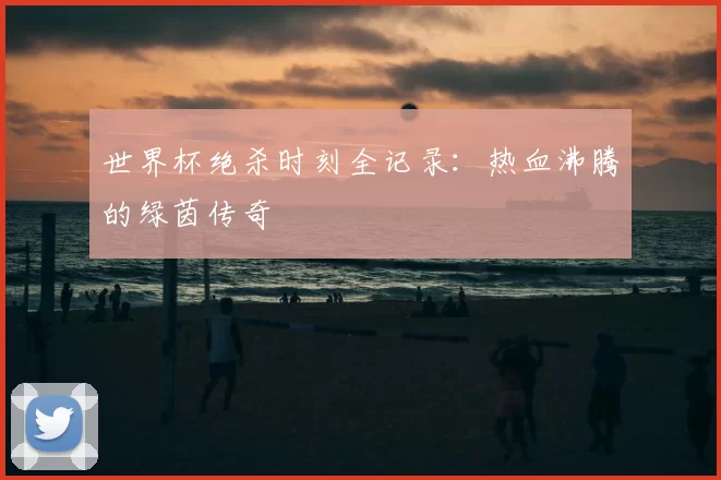世界杯绝杀时刻全记录：热血沸腾的绿茵传奇