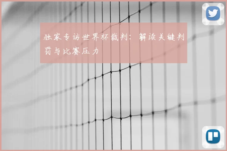 独家专访世界杯裁判：解读关键判罚与比赛压力